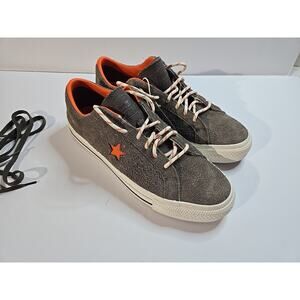 Converse One Star OX Truffle/Orange/Egret Unisex Mens 8, Womens 9.5